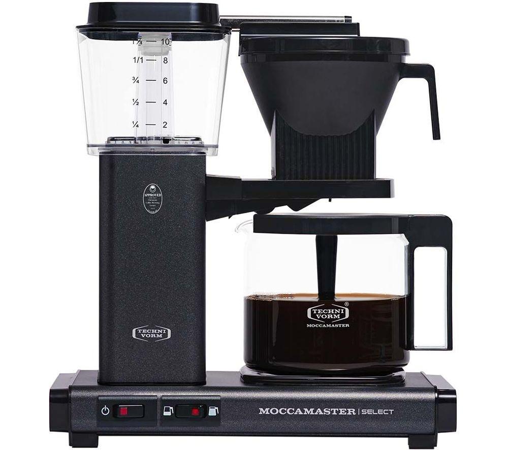 MOCCAMASTER KBG Select 53811 Filter Coffee Machine - Stone Grey, Black,Silver/Grey