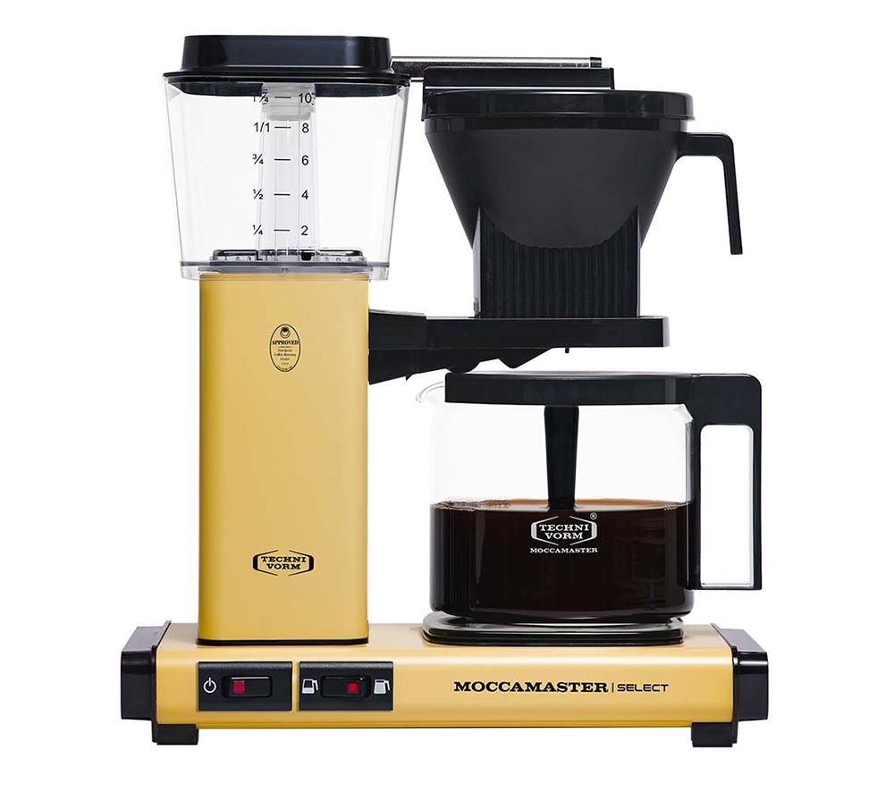 MOCCAMASTER KBG Select 53808 Filter Coffee Machine - Pastel Yellow, Yellow