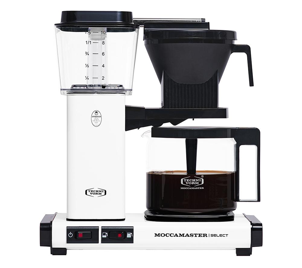 MOCCAMASTER KBG Select 53823 Filter Coffee Machine - Matte White, White