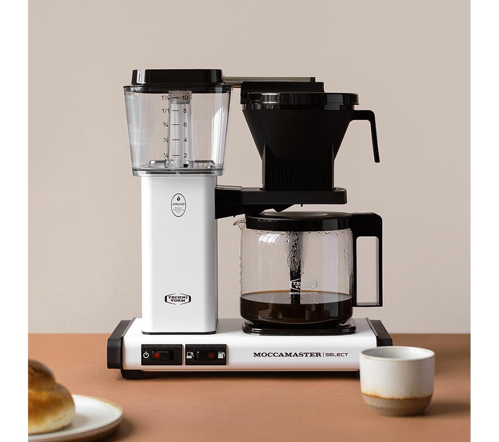 MOCCAMASTER KBG Select 53823 Filter Coffee Machine - Matte White image number 5 of 7