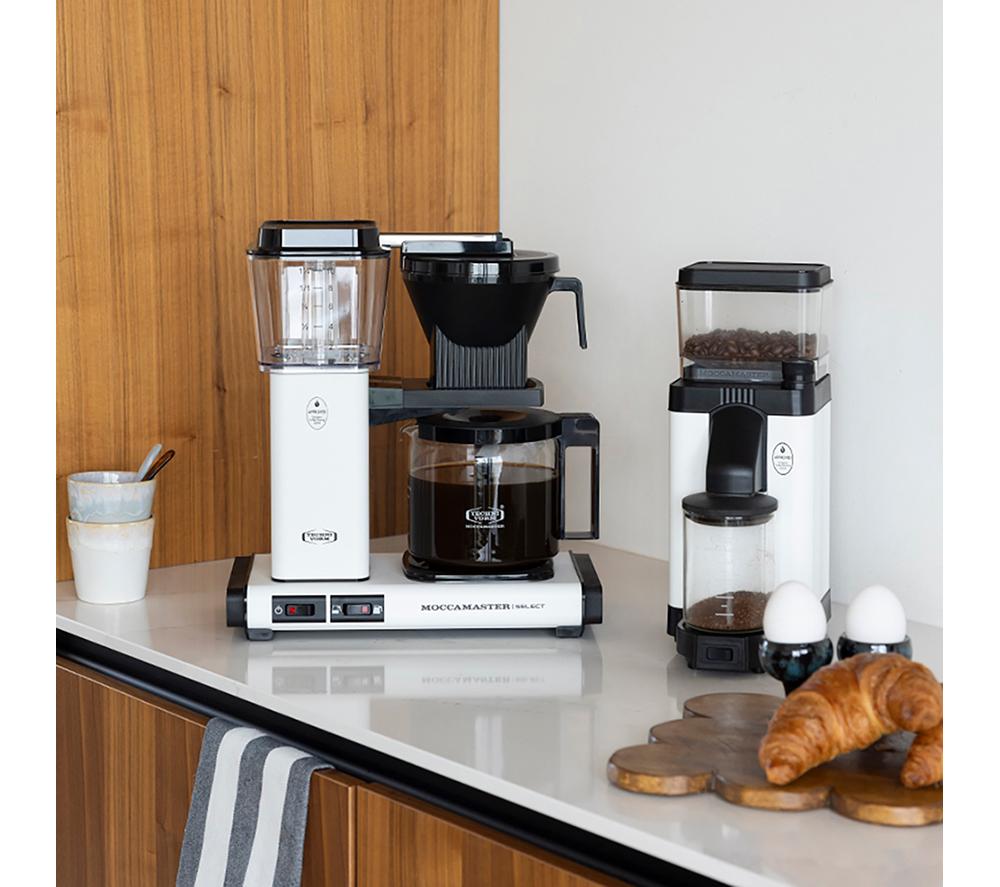 MOCCAMASTER KBG Select 53823 Filter Coffee Machine - Matte White image number 6 of 7