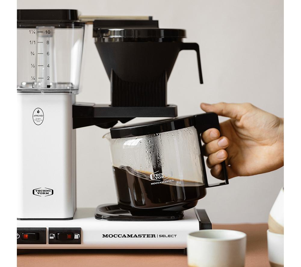MOCCAMASTER KBG Select 53823 Filter Coffee Machine - Matte White image number 7 of 7