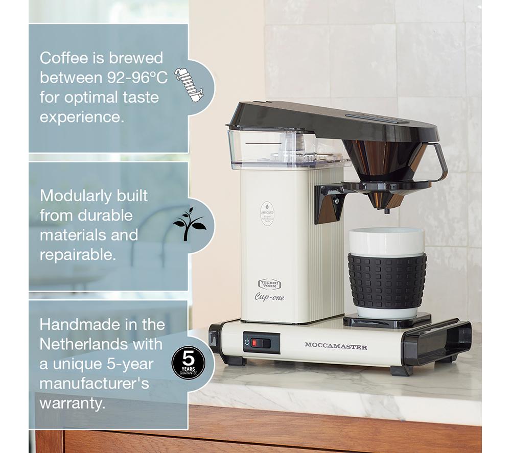MOCCAMASTER Cup-One 69624 Filter Coffee Machine - Matte Black image number 2 of 7