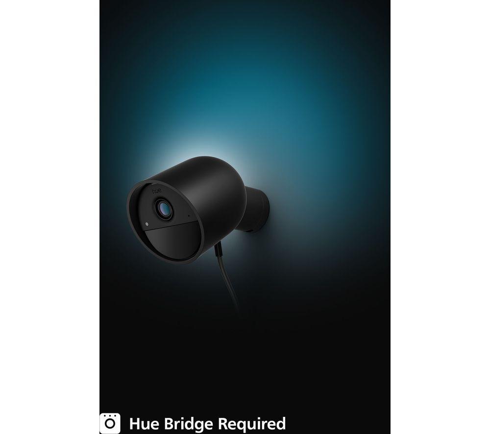 PHILIPS HUE Secure Wired Full HD 1080p WiFi Security Camera - Black image number 3 of 8