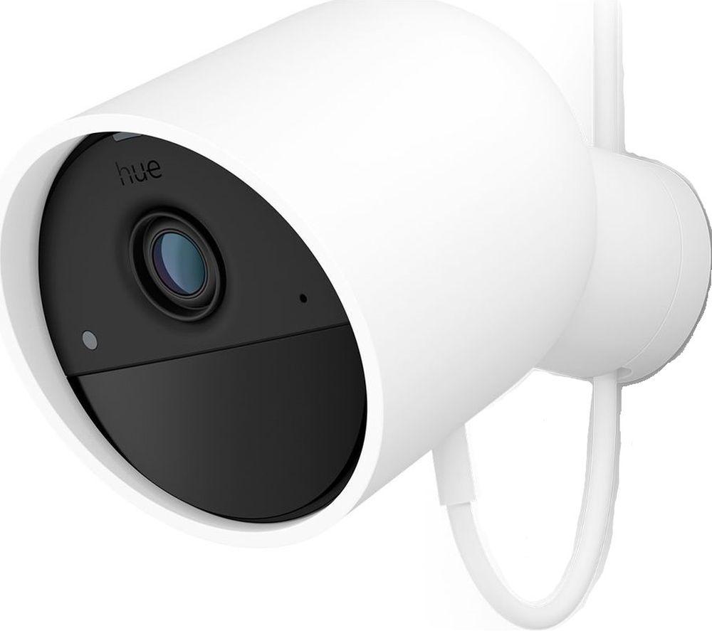 PHILIPS HUE Secure Wired Full HD 1080p WiFi Security Camera - White, White