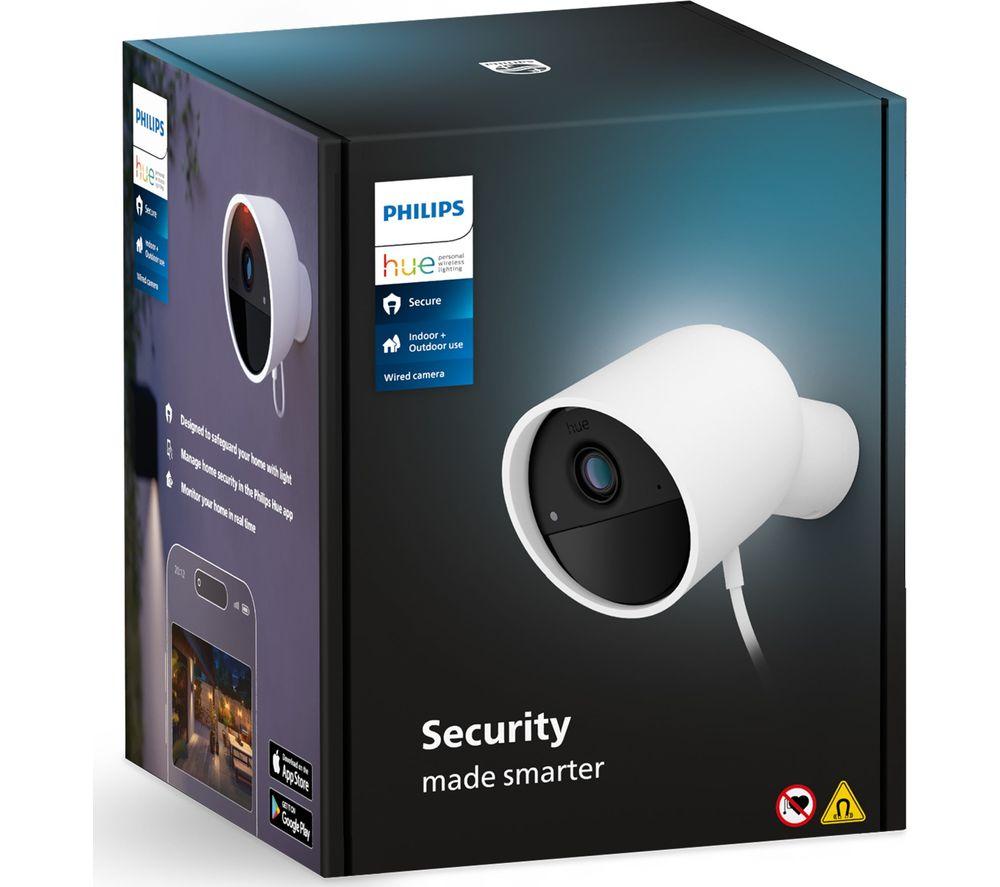 PHILIPS HUE Secure Wired Full HD 1080p WiFi Security Camera - White image number 12 of 12