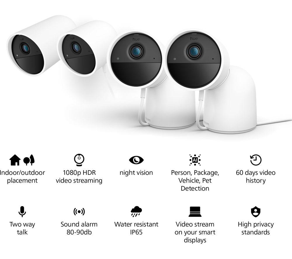 Philips Hue Secure Security Camera with Battery Black