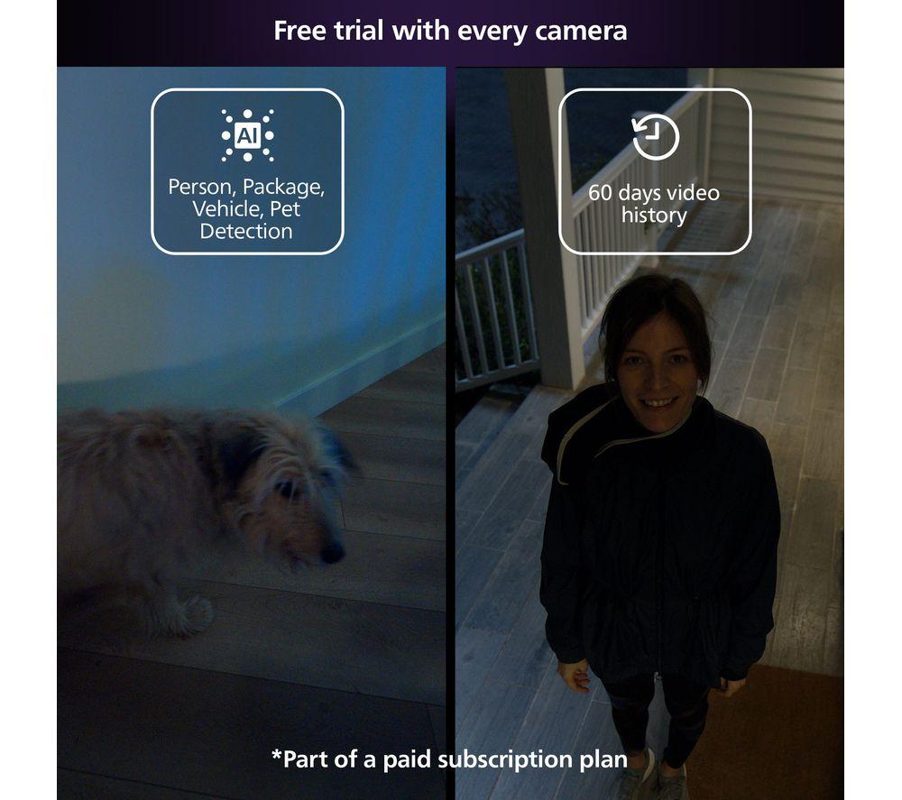 PHILIPS HUE Secure Battery Full HD 1080p WiFi Security Camera - White image number 6 of 14