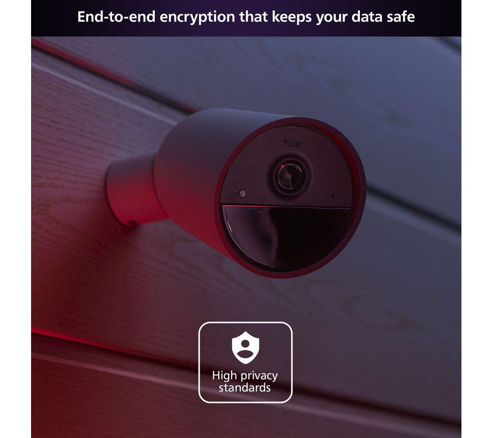 PHILIPS HUE Secure Battery Full HD 1080p WiFi Security Camera - White image number 8 of 14