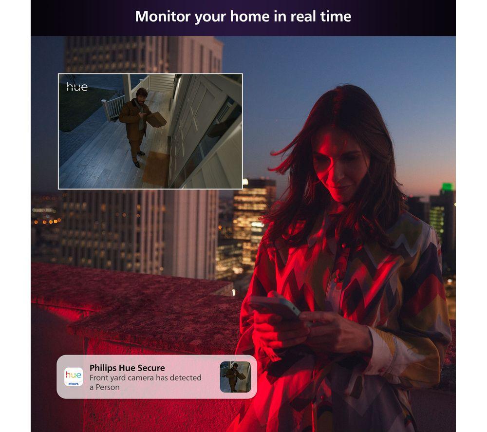 PHILIPS HUE Secure Battery Full HD 1080p WiFi Security Camera - White image number 12 of 14