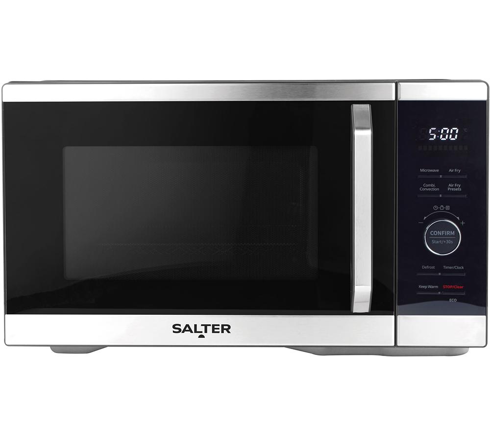 SALTER DuoWave Air Fryer EK5817 Combination Microwave - Black & Stainless Steel