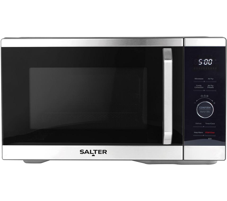 SALTER DuoWave Air Fryer EK5817 Combination Microwave - Black & Stainless Steel