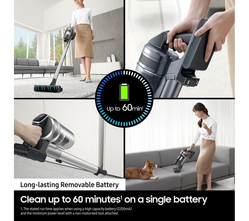 SAMSUNG Jet 75E Pet Max 200W VS20B75AGR1/EU Cordless Vacuum Cleaner with Pet Tool - Teal Mint image number 4 of 13