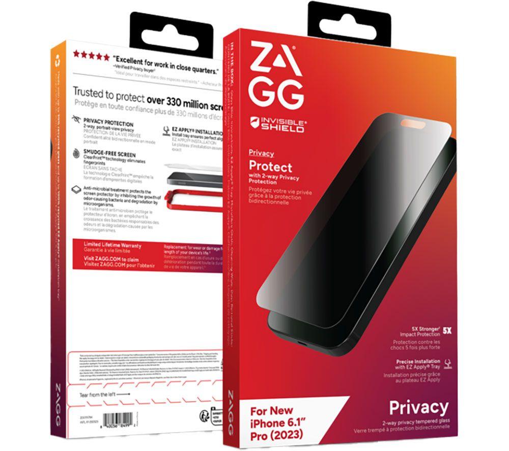 ZAGG Apple iPhone 13 Pro InvisibleShield Glass Elite Privacy Screen  Protector