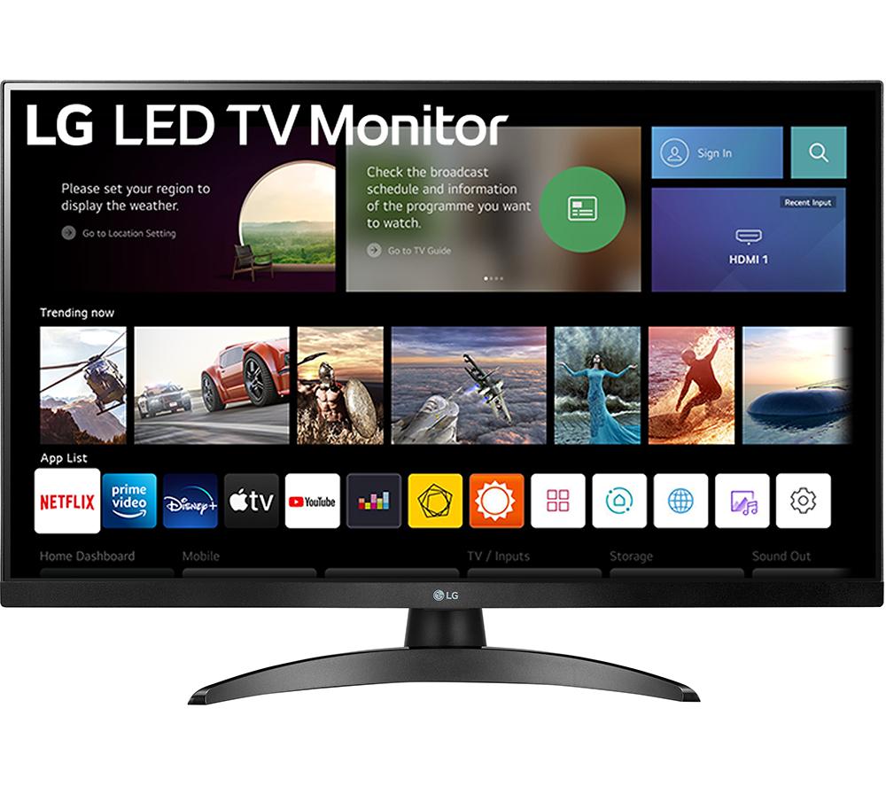 27" LG 27TQ615S-PZ  Smart Full HD LED TV Monitor, Black