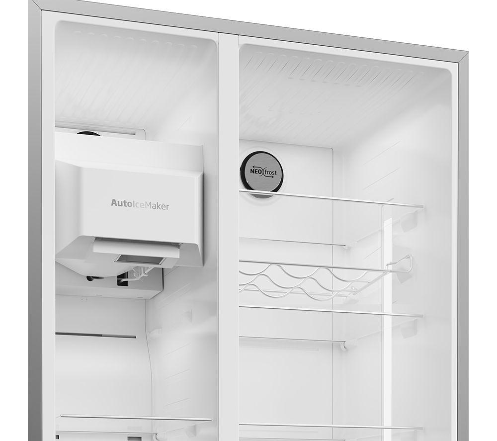BEKO Pro ASP352VPX American-Style Fridge Freezer - Brushed Steel image number 6 of 10