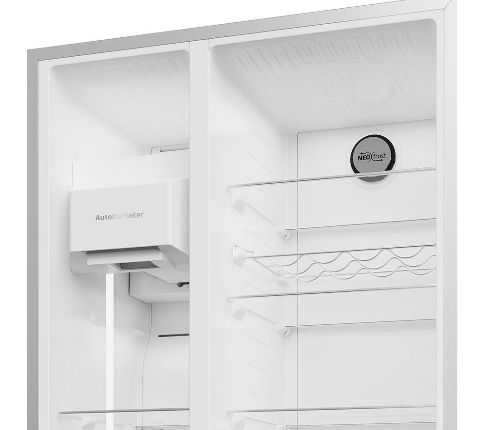 BEKO Pro ASP352VPX American-Style Fridge Freezer - Brushed Steel image number 7 of 10