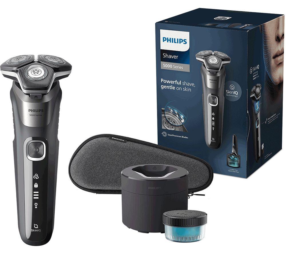 PHILIPS Series 5000 S5887/50 Wet & Dry Rotary Shaver - Carbon Grey, Silver/Grey,Black
