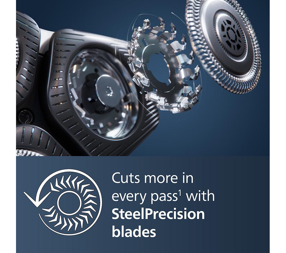 PHILIPS Series 5000 S5887/50 Wet & Dry Rotary Shaver - Carbon Grey image number 4 of 7