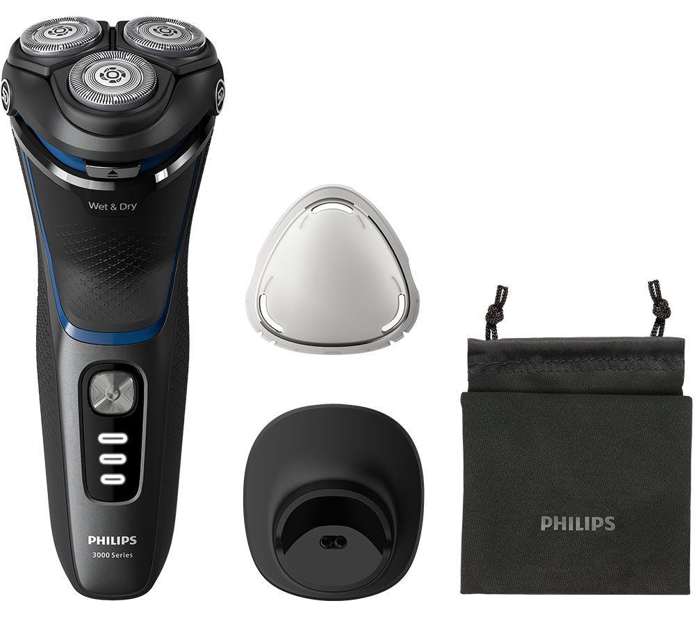 PHILIPS Series 3000 S3344/13 Wet & Dry Rotary Shaver - Dark Moon