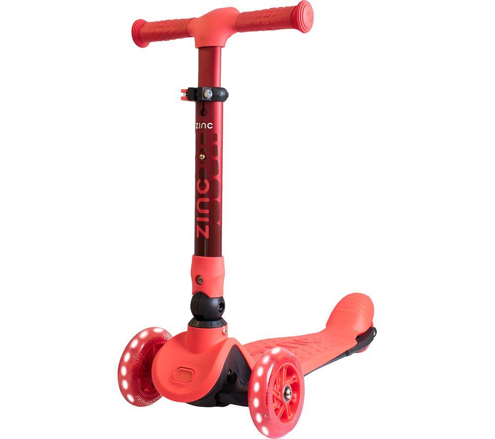 ZINC Flyte Folding Kids Scooter - Maple Red, Red