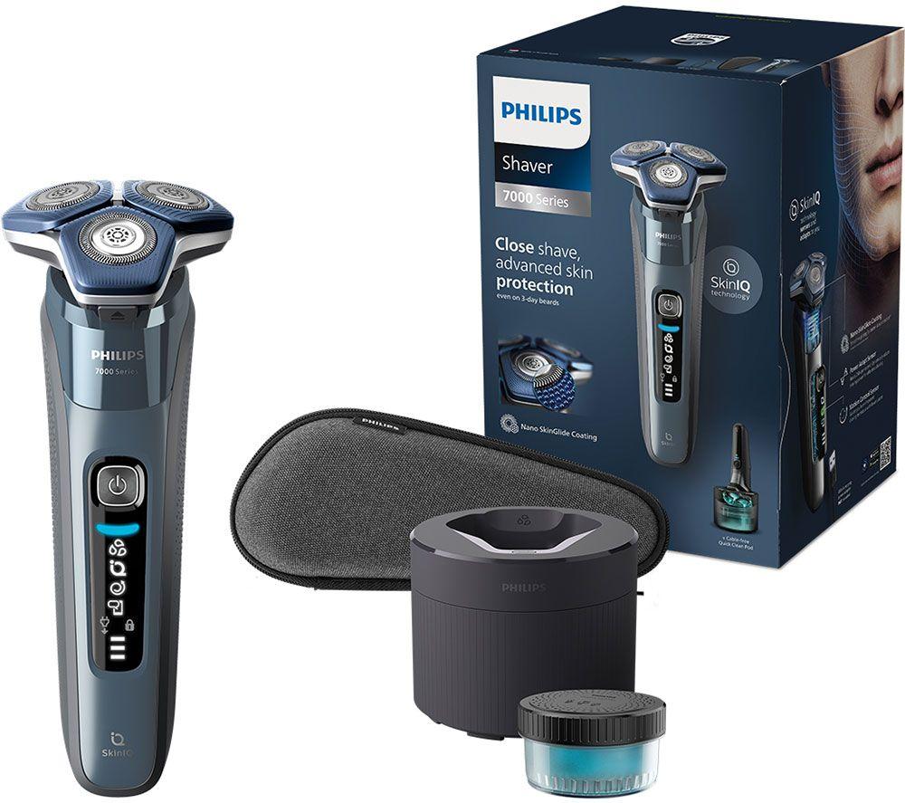 PHILIPS Series 7000  S7882/55 Wet & Dry Rotary Shaver - Ice Blue, Silver/Grey,Black