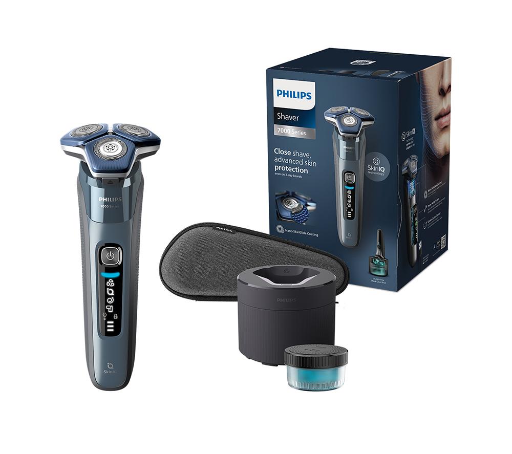 PHILIPS Series 7000  S7882/55 Wet & Dry Rotary Shaver - Ice Blue, Silver/Grey,Black