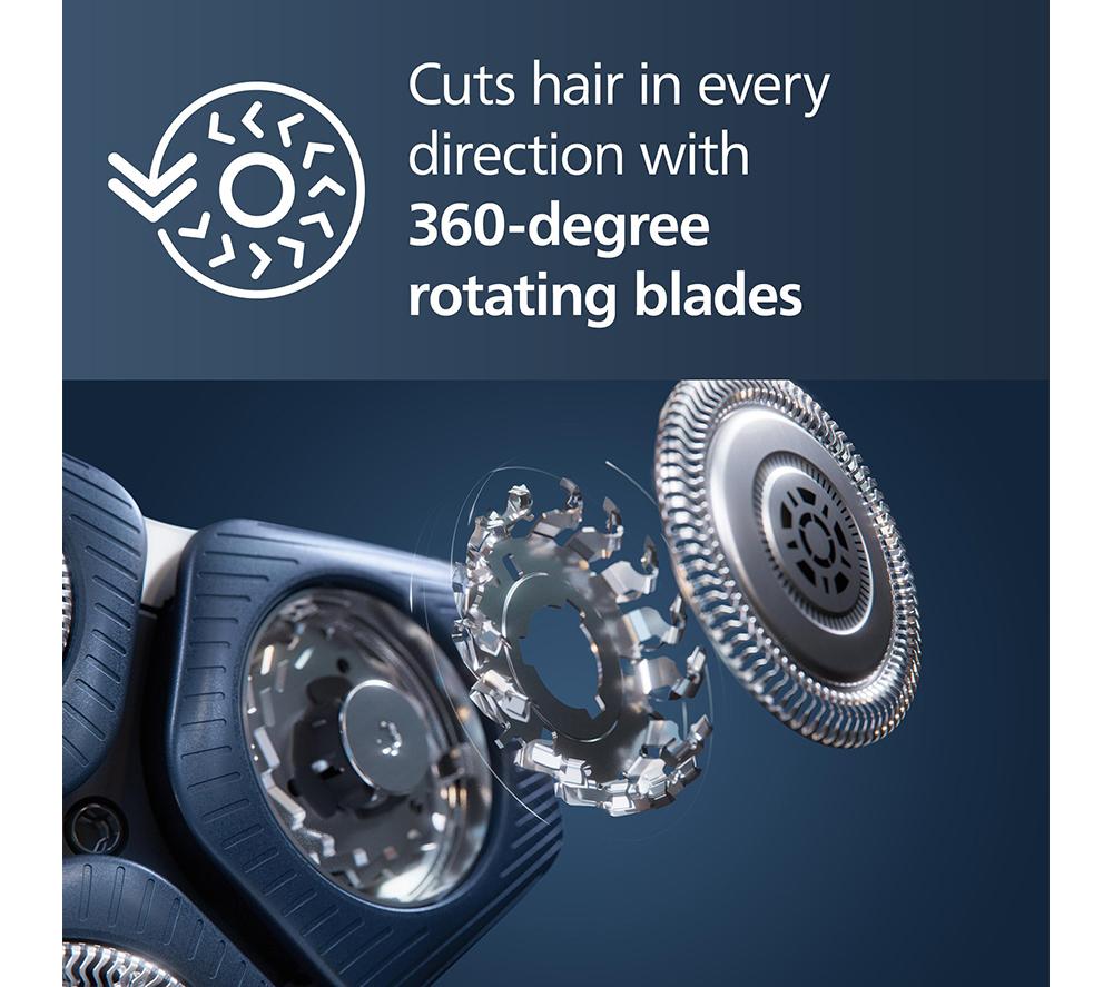 PHILIPS Series 7000  S7882/55 Wet & Dry Rotary Shaver - Ice Blue image number 5 of 7