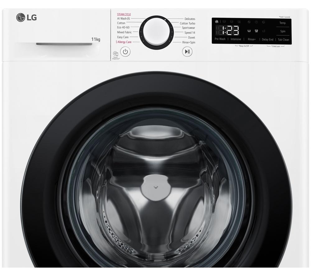 LG Y500 Series AI Direct Drive F4Y511WBLN1 11 kg 1400 Spin Washing Machine - White image number 12 of 57