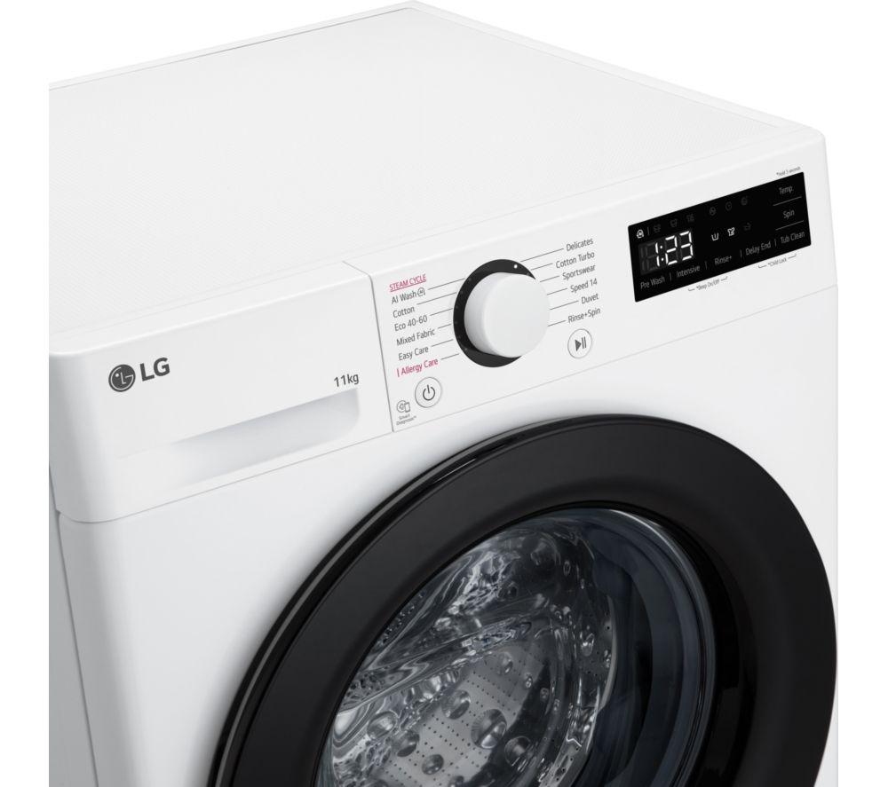 LG Y500 Series AI Direct Drive F4Y511WBLN1 11 kg 1400 Spin Washing Machine - White image number 38 of 57
