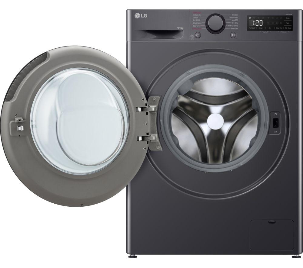 LG AI Direct Drive FWY696GBLN1 9 kg Washer Dryer - Grey image number 2 of 15