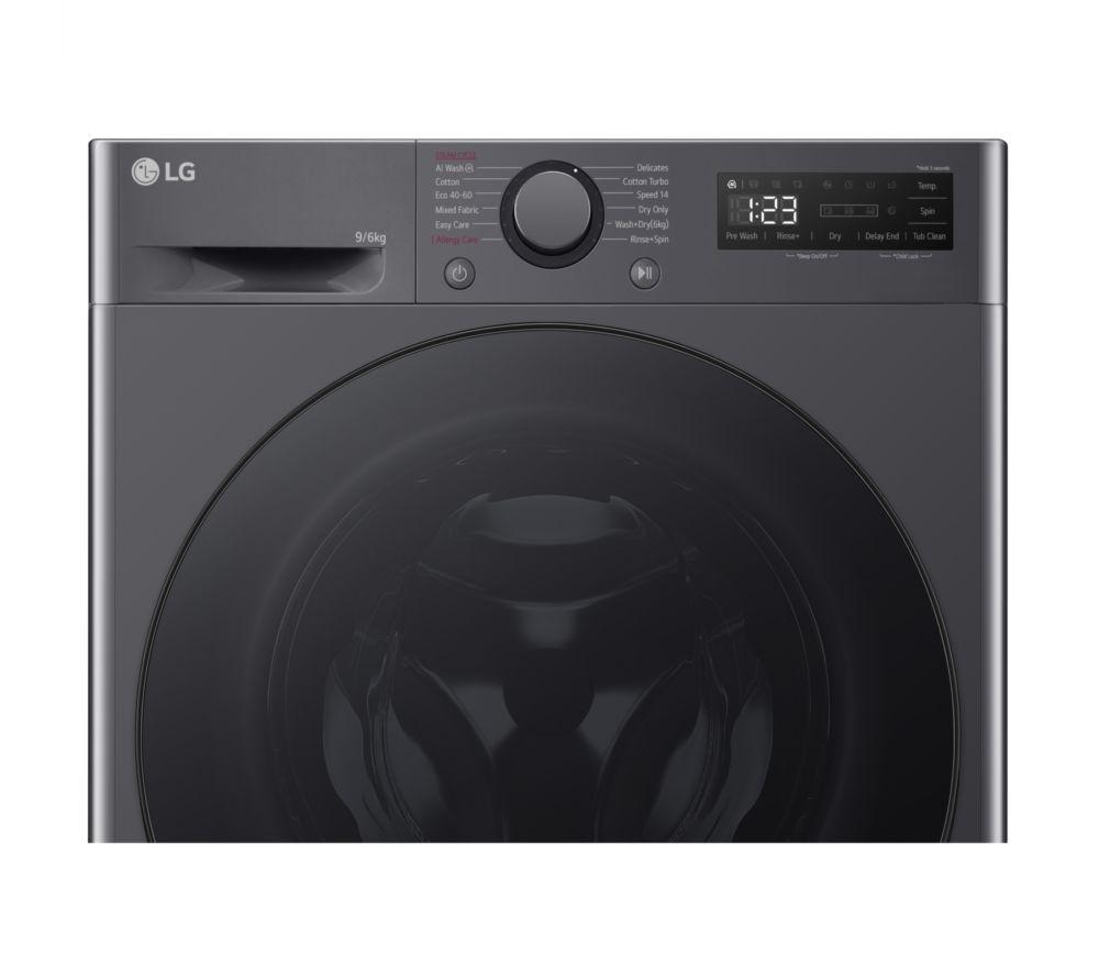 LG AI Direct Drive FWY696GBLN1 9 kg Washer Dryer - Grey image number 3 of 15