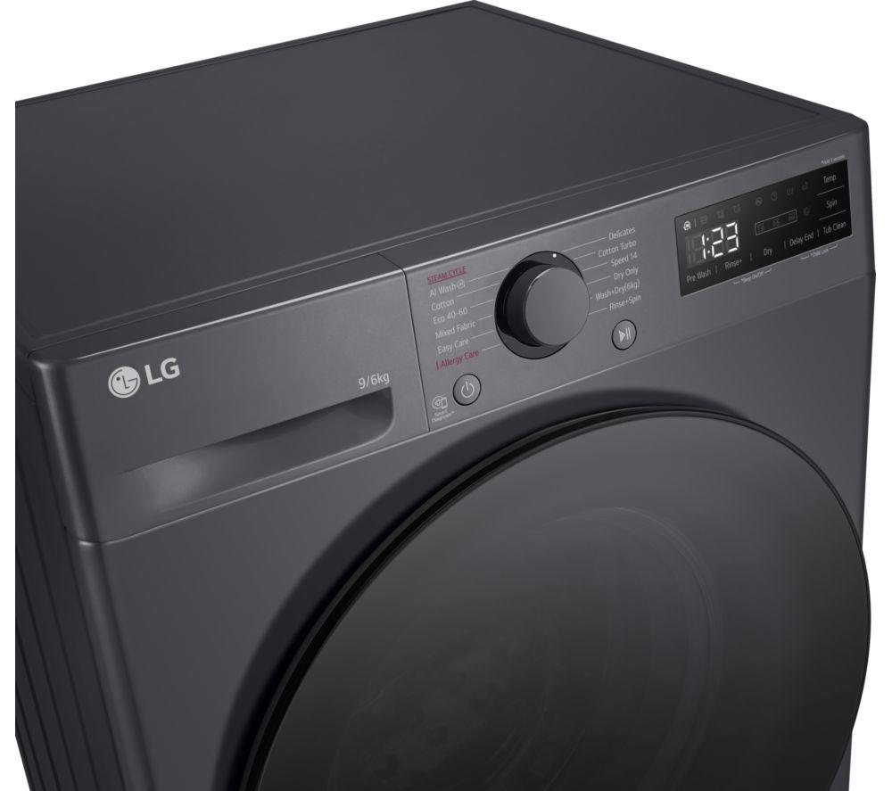 LG AI Direct Drive FWY696GBLN1 9 kg Washer Dryer - Grey image number 9 of 15