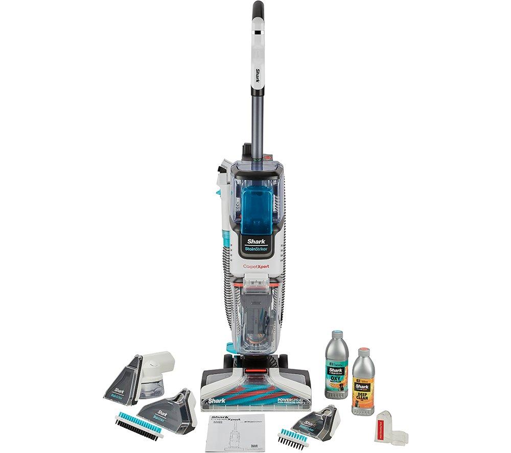 SHARK CarpetXpert with StainStriker EX200UK Upright Carpet Cleaner - White, White