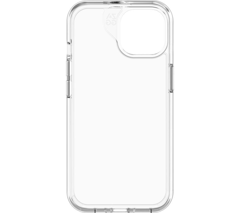 ZAGG Crystal Palace Protective Case for Apple iPhone 15/iPhone 14/iPhone 13, Slim Design,13ft Drop Protection, Wireless Charging, Graphene, Enhanced Grip, Clear