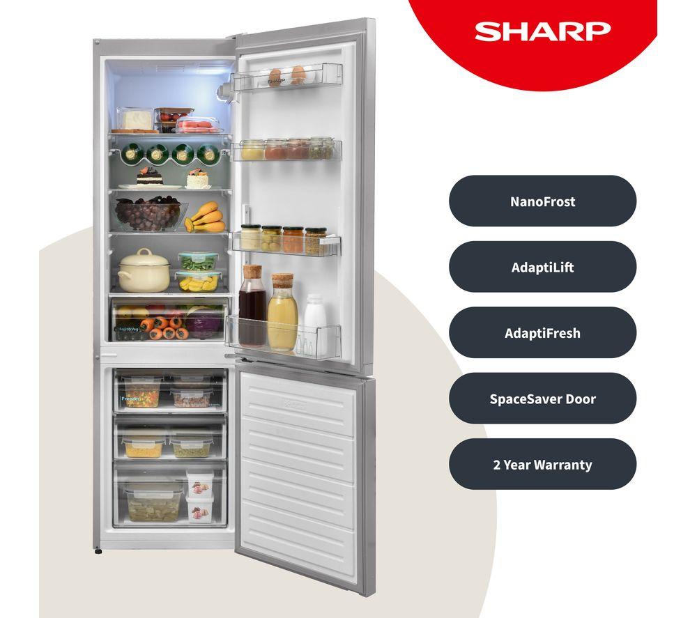 SHARP SJ-BB05DTXLE-EN 60/40 Fridge Freezer - Inox image number 3 of 12