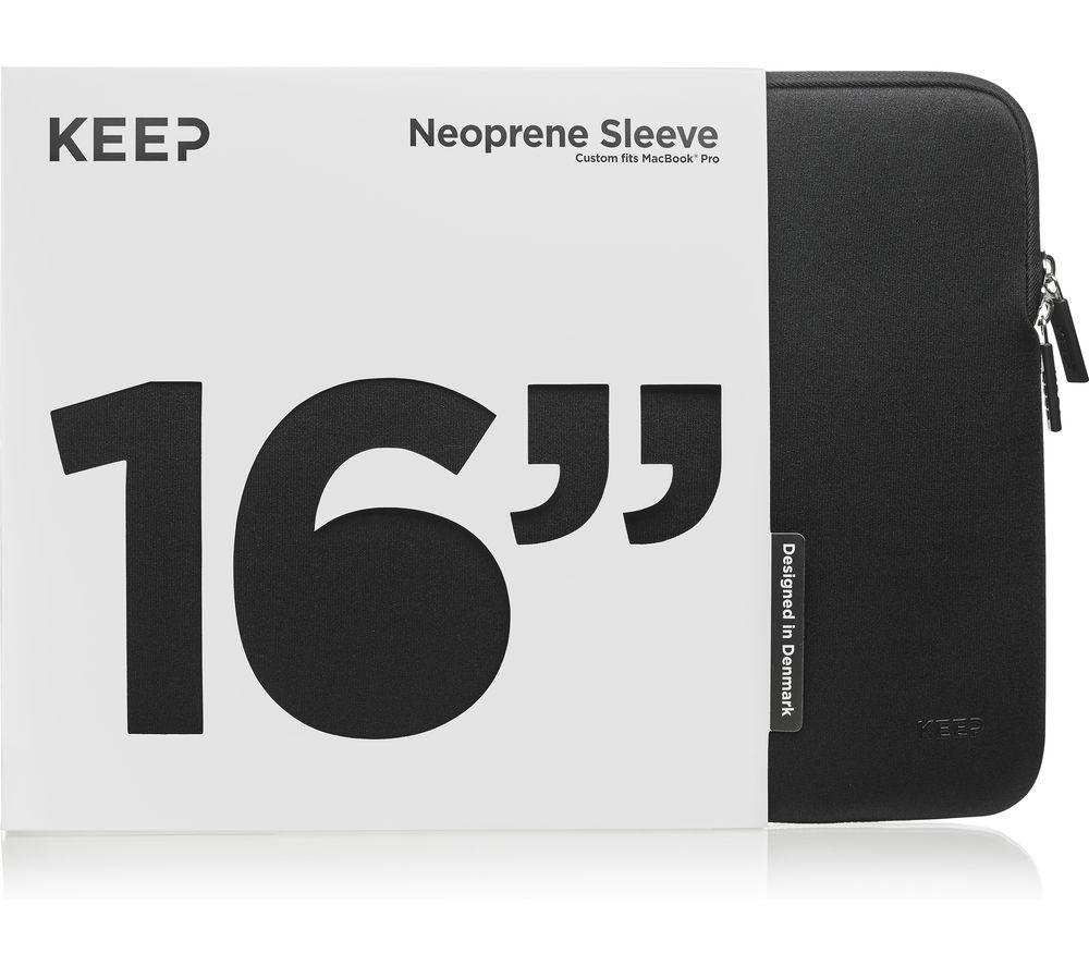 KEEP KE-ALSPRO162-BLK 16 MacBook Pro Sleeve - Black, Black