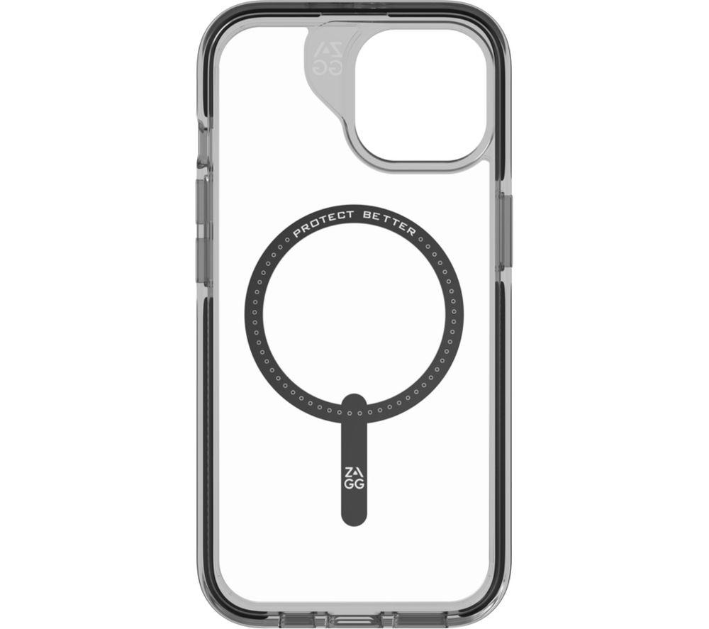 ZAGG Santa Cruz Snap iPhone 13/14/15 Case - Clear & Black, Black,Clear