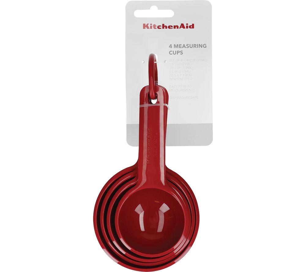 Kitchenaid Kqg058ohere 4-Piece Measuring Cup Set - Red, Red