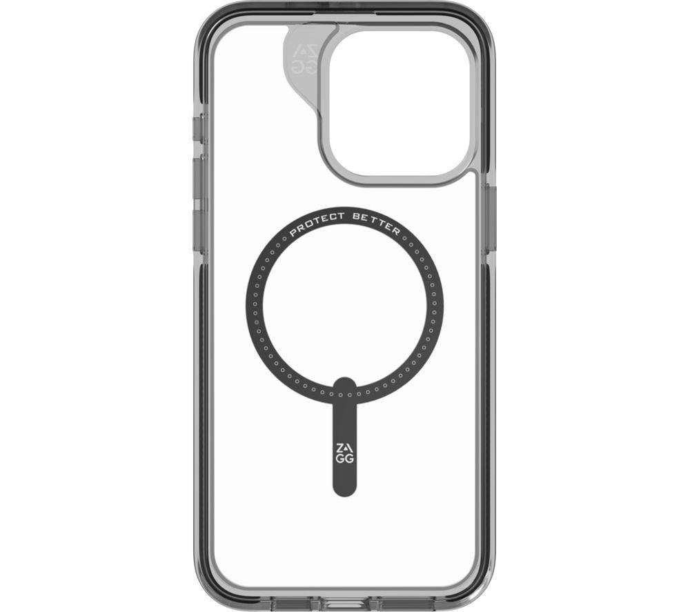 ZAGG Santa Cruz Snap iPhone 15 Pro Max Case - Clear & Black, Black,Clear