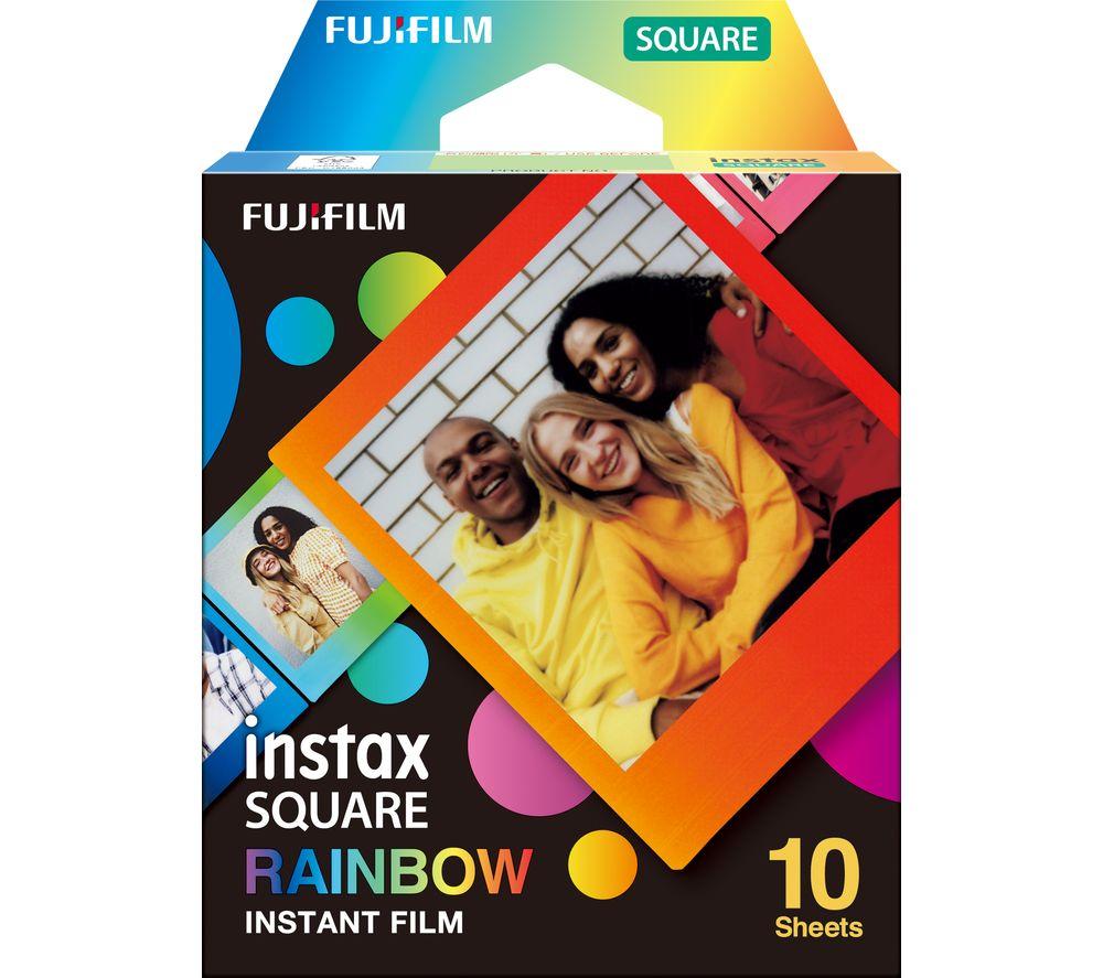 INSTAX Square Rainbow Camera Film - 10 Shot Pack, Patterned