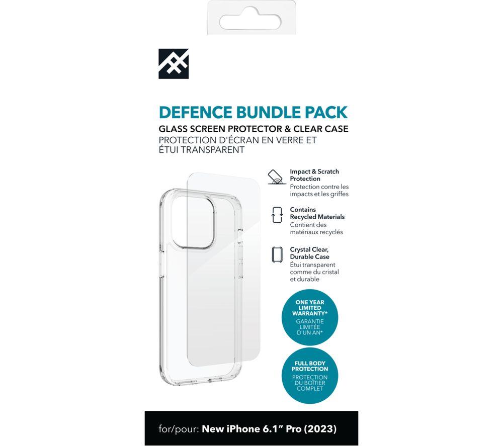 DEFENCE iPhone 15 Pro Case & Screen Protector Bundle - Clear image number 4 of 4