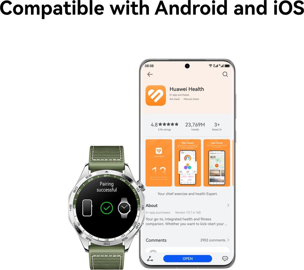 HUAWEI Watch GT 4 - Green, 46 mm image number 3 of 7