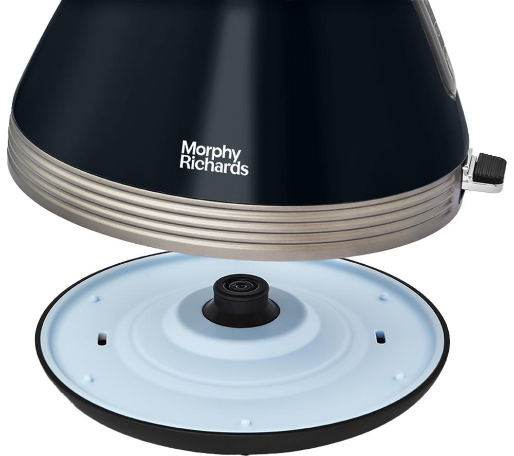 MORPHY RICHARDS Venture Retro Pyramid 100334 Traditional Kettle - Onyx image number 4 of 5