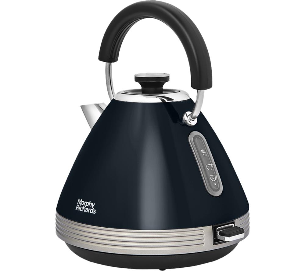 MORPHY RICHARDS Venture Retro Pyramid 100334 Traditional Kettle - Onyx image number 5 of 5