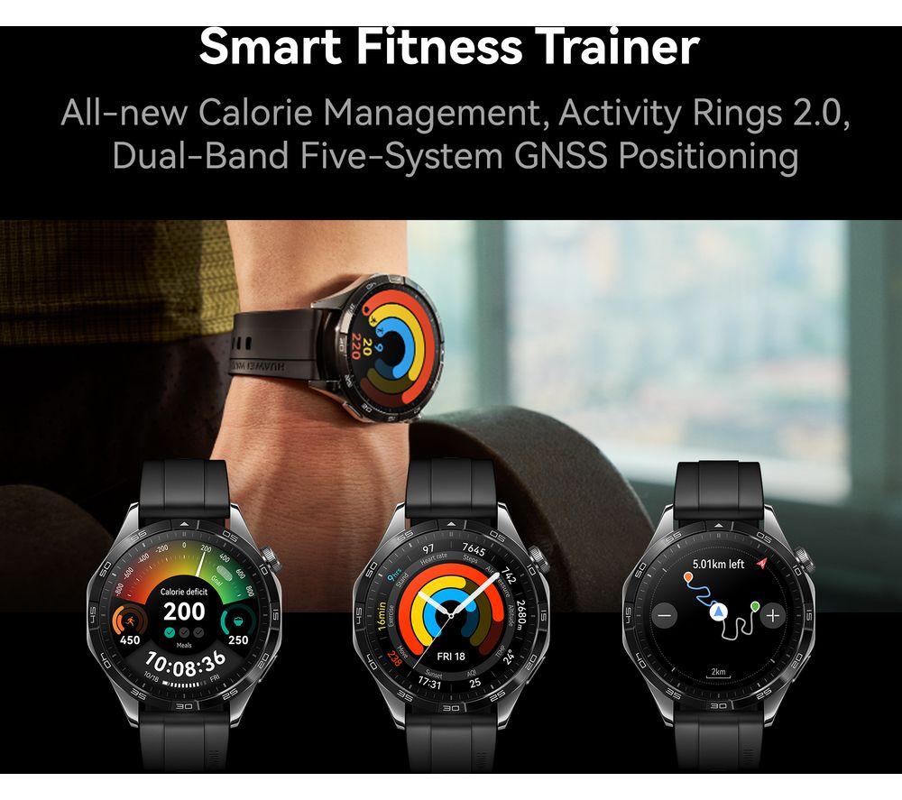 HUAWEI Watch GT 4 - Black, Rubber Strap, 46 mm image number 5 of 7