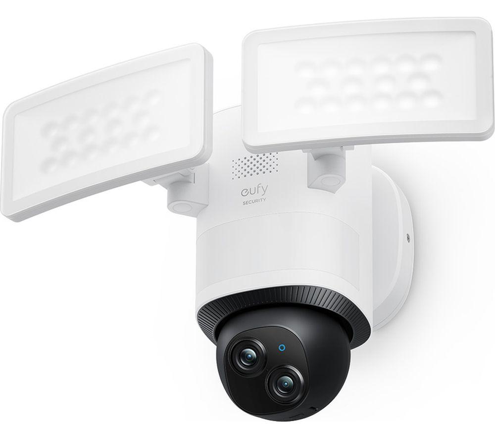 EUFY Floodlight E340 3K & 2K WiFi Security Camera, Black,White