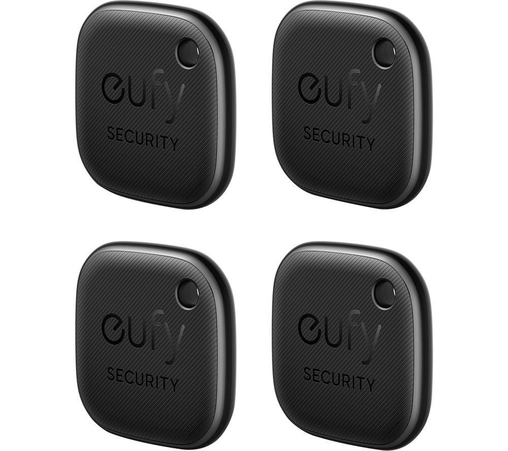 eufy Security SmartTrack Link Bluetooth Item Finder and Key Finder, Works with Apple Find My (iOS only), Find your Remote, Luggage, Phone, and More, Water Resistant (Android Not Supported),4 pack