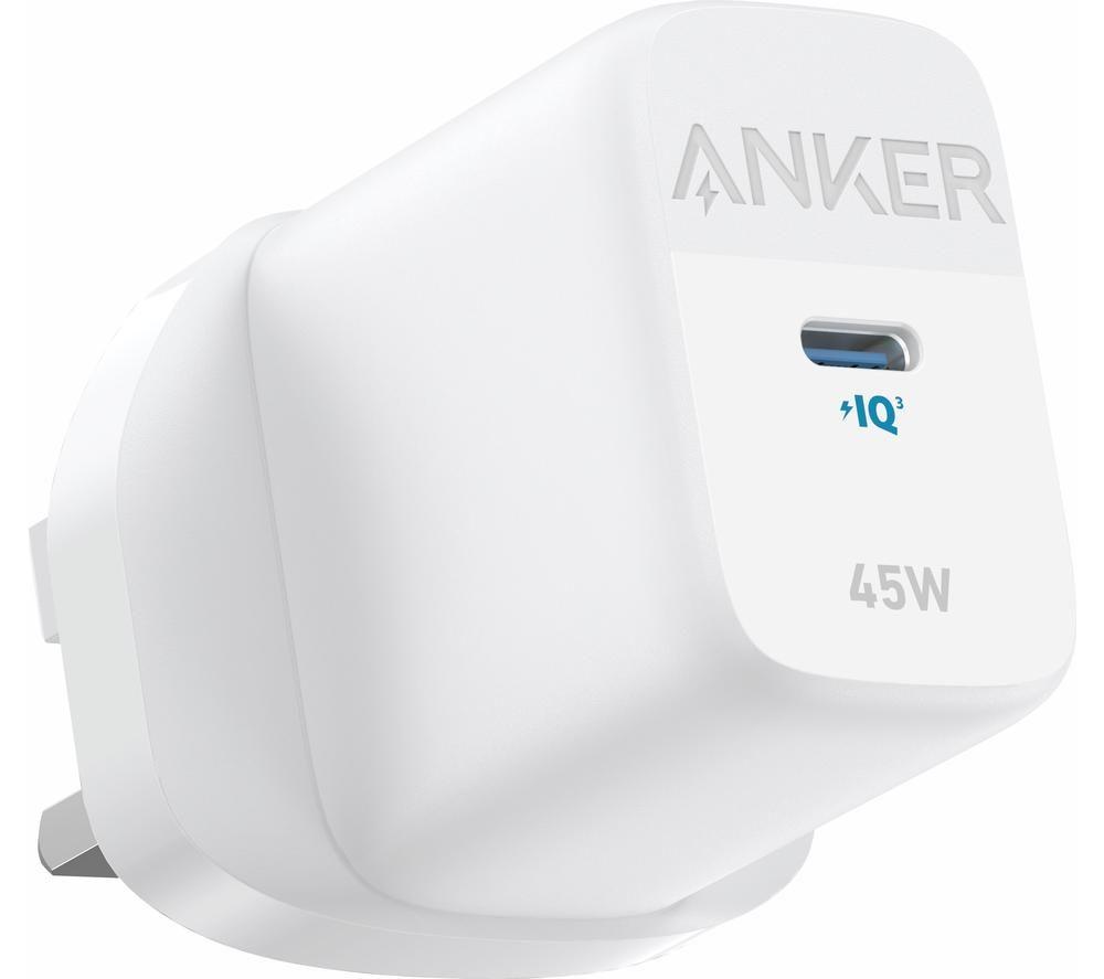 Image of ANKER 313 45 W Universal USB Type-C Charger, White