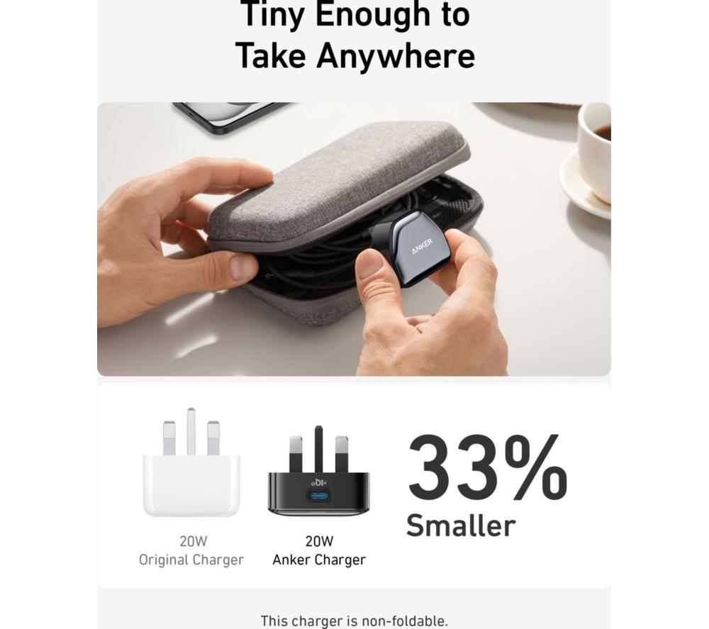 ANKER Nano Pro 20 W USB Type-C Fast Charger - White image number 4 of 7